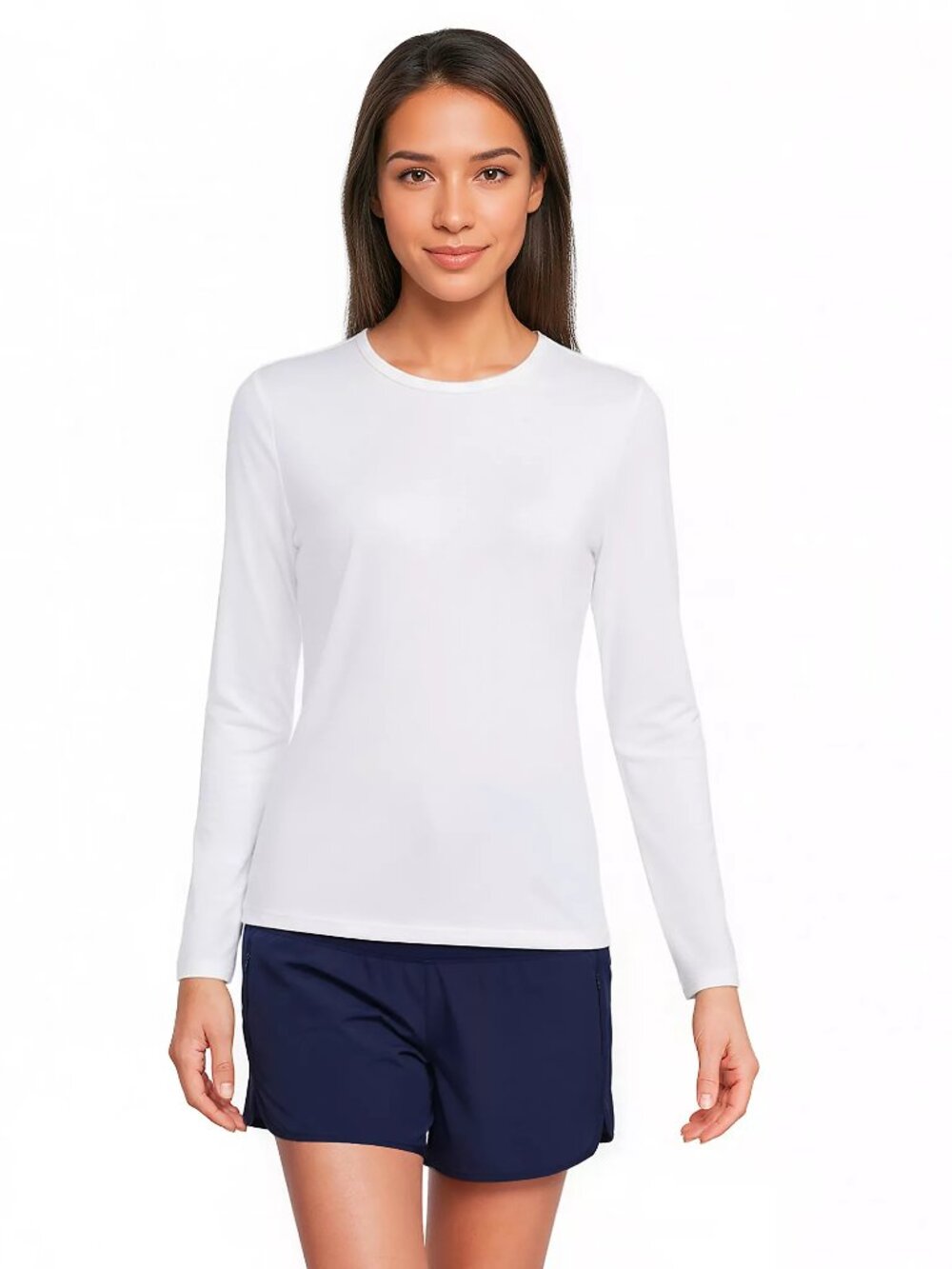 NWOT Lands' End UPF 50 Long Sleeve Rash Guard Swim Tee
